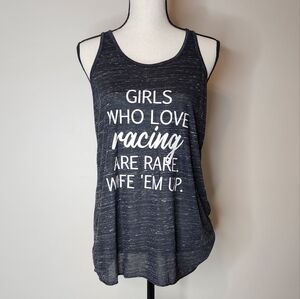 NWOT Women's Racing Racerback Tank